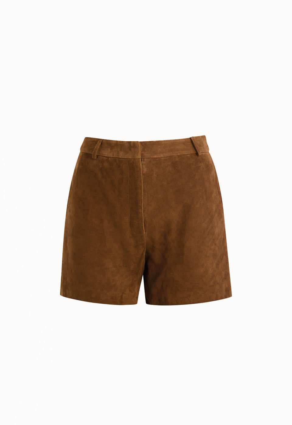 Leather Suede Short in Suede Honey Brown